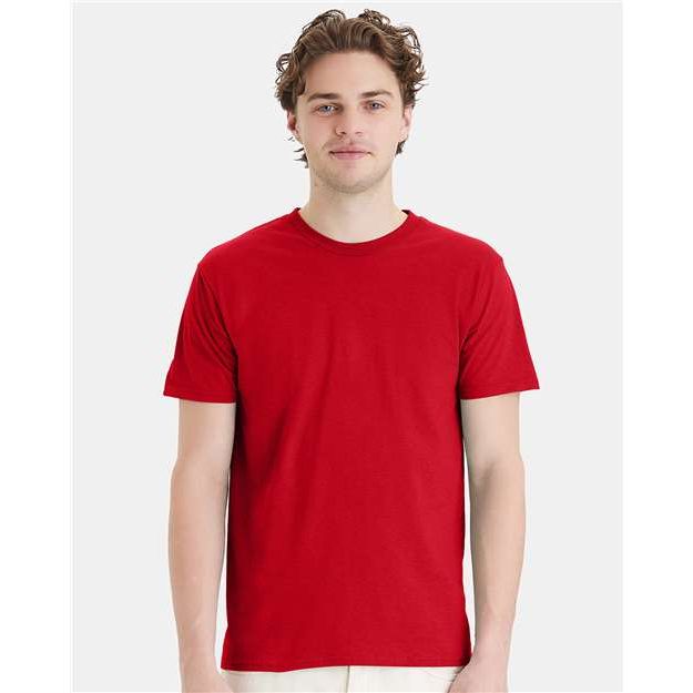 Hanes Perfect-T T-Shirt - Athletic Red - Hanes 4980 Hanes