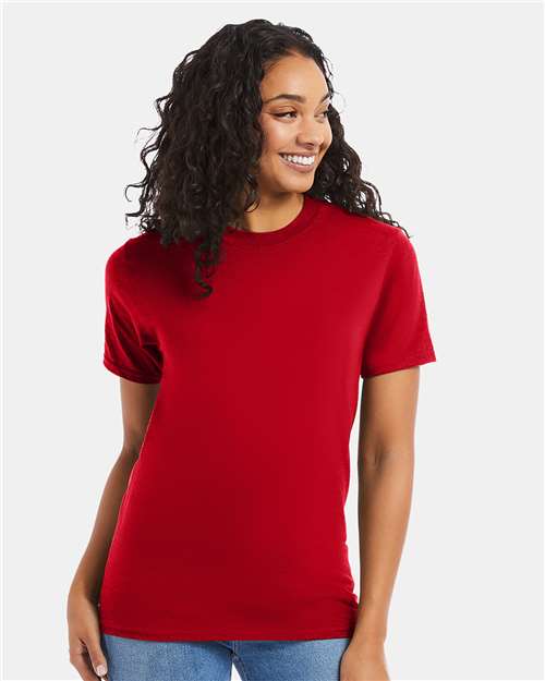 Hanes Beefy-T® T-Shirt - Athletic Red - Hanes 5180 Hanes Athletic Red S