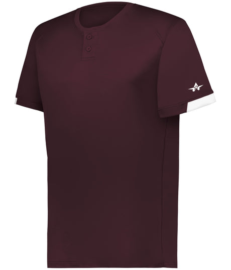 Augusta Sportswear ON THE RISE TWO-BUTTON BASEBALL JERSEY- Augusta Sportswear 795000
