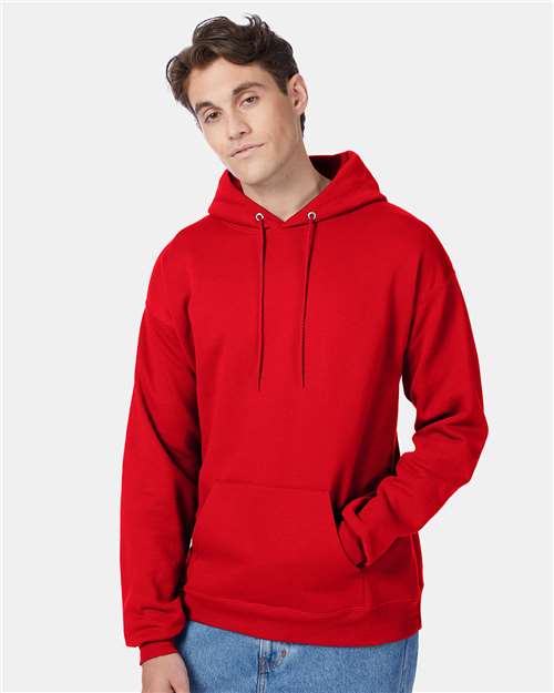 Hanes Ecosmart® Hooded Sweatshirt - Athletic Red - Hanes P170