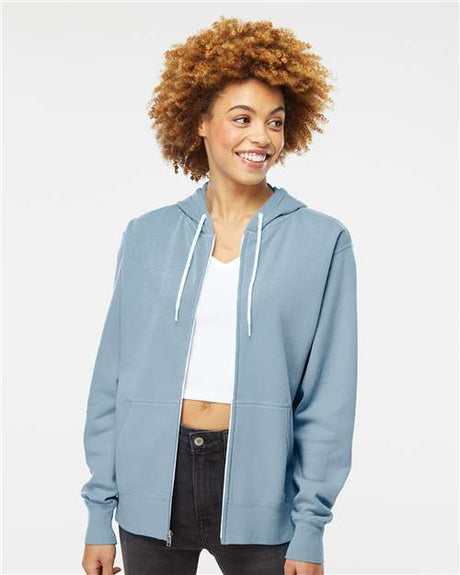 Independent Trading Co. Unisex Lightweight Full-Zip Hooded Sweatshirt - Independent Trading Co. AFX90UNZ