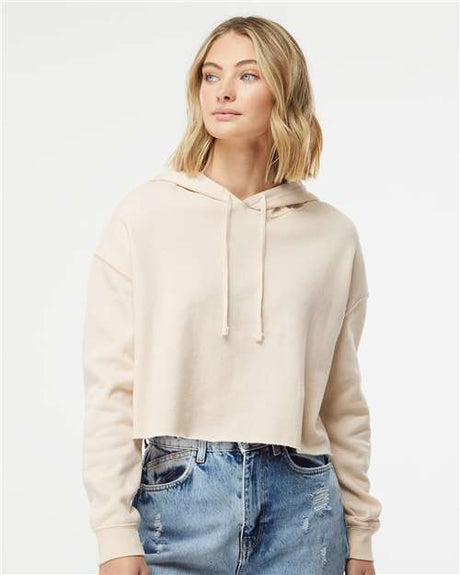 Independent Trading Co. Women’s Lightweight Crop Hooded Sweatshirt - Independent Trading Co. AFX64CRP