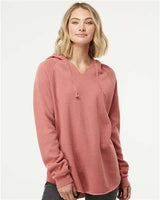 Independent Trading Co. Women’s Lightweight California Wave Wash Hooded Sweatshirt - Independent Trading Co. PRM2500