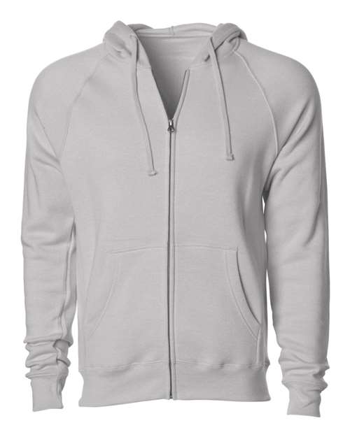 Independent Trading Co. Unisex Special Blend Raglan Full-Zip Hooded Sweatshirt - Independent Trading Co. PRM33SBZ