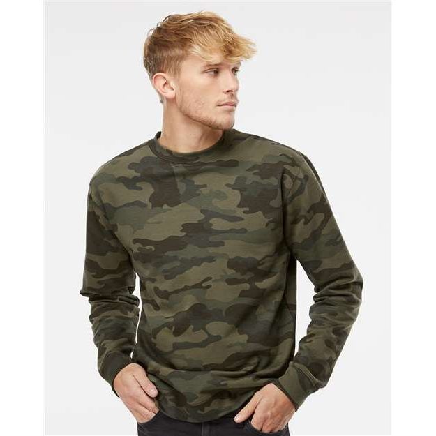 Independent Trading Co. Midweight Crewneck Sweatshirt - Forest Camo - Independent Trading Co. SS3000 Independent Trading Co. Forest Camo XS