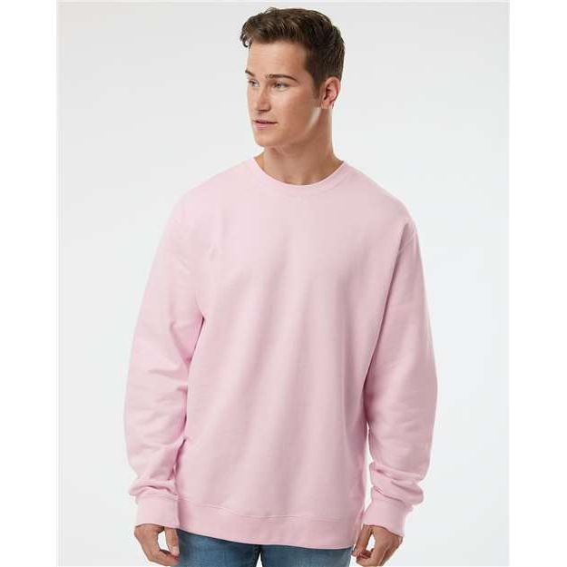 Independent Trading Co. Midweight Crewneck Sweatshirt - Light Pink - Independent Trading Co. SS3000 Independent Trading Co. Light Pink XS