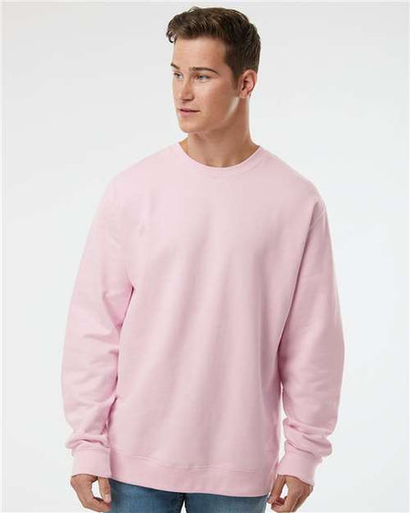 Independent Trading Co. Midweight Crewneck Sweatshirt - Light Pink - Independent Trading Co. SS3000 Independent Trading Co.