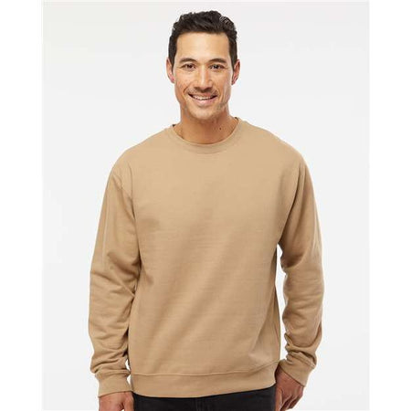 Independent Trading Co. Midweight Crewneck Sweatshirt - Sandstone - Independent Trading Co. SS3000 Independent Trading Co. Sandstone XS