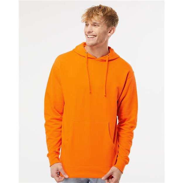 Independent Trading Co. Midweight Hooded Sweatshirt - Safety Orange - Independent Trading Co. SS4500 Independent Trading Co. Safety Orange XS