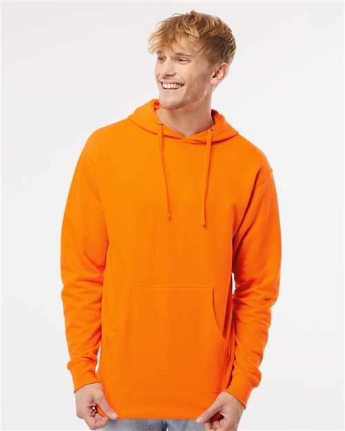 Independent Trading Co. Midweight Hooded Sweatshirt - Safety Orange - Independent Trading Co. SS4500 Independent Trading Co.