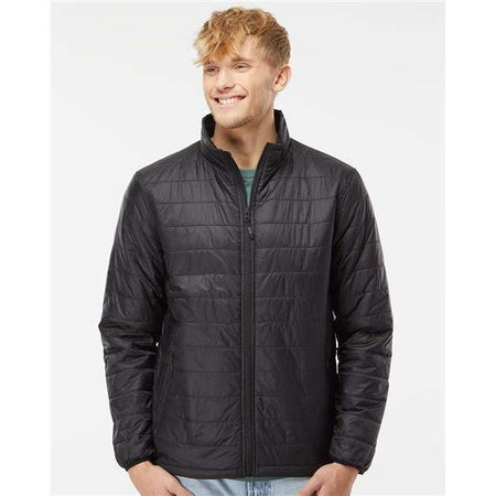 Independent Trading Co. Puffer Jacket - Independent Trading Co. EXP100PFZ Independent Trading Co. Black XS