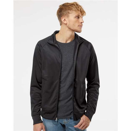 Independent Trading Co. Lightweight Poly-Tech Full-Zip Track Jacket - Independent Trading Co. EXP70PTZ Independent Trading Co. Black/ Black XS