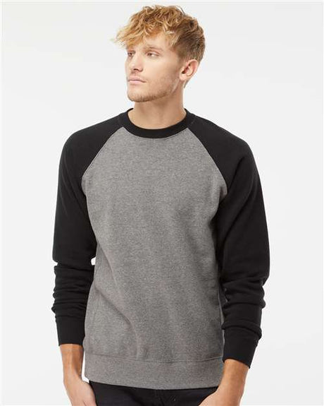Independent Trading Co. Unisex Special Blend Raglan Crewneck Sweatshirt - Independent Trading Co. PRM30SBC