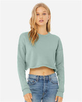 Bella + Canvas 7503 Women's Crop Fleece Crewneck Sweatshirt