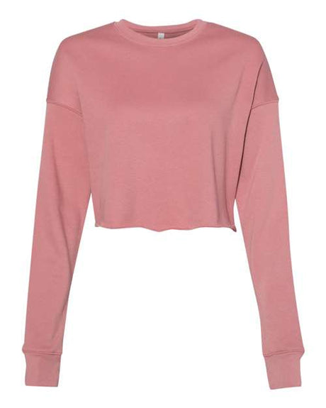 Bella + Canvas 7503 Women's Crop Fleece Crewneck Sweatshirt