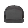 Richardson Seven-Panel Trucker Cap - Richardson 168 Caps Richardson Charcoal/ Black Adjustable