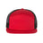 Richardson Seven-Panel Trucker Cap - Richardson 168 Caps Richardson Red/ Black Adjustable