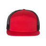 Richardson Seven-Panel Trucker Cap - Richardson 168 Caps Richardson Red/ Black Adjustable