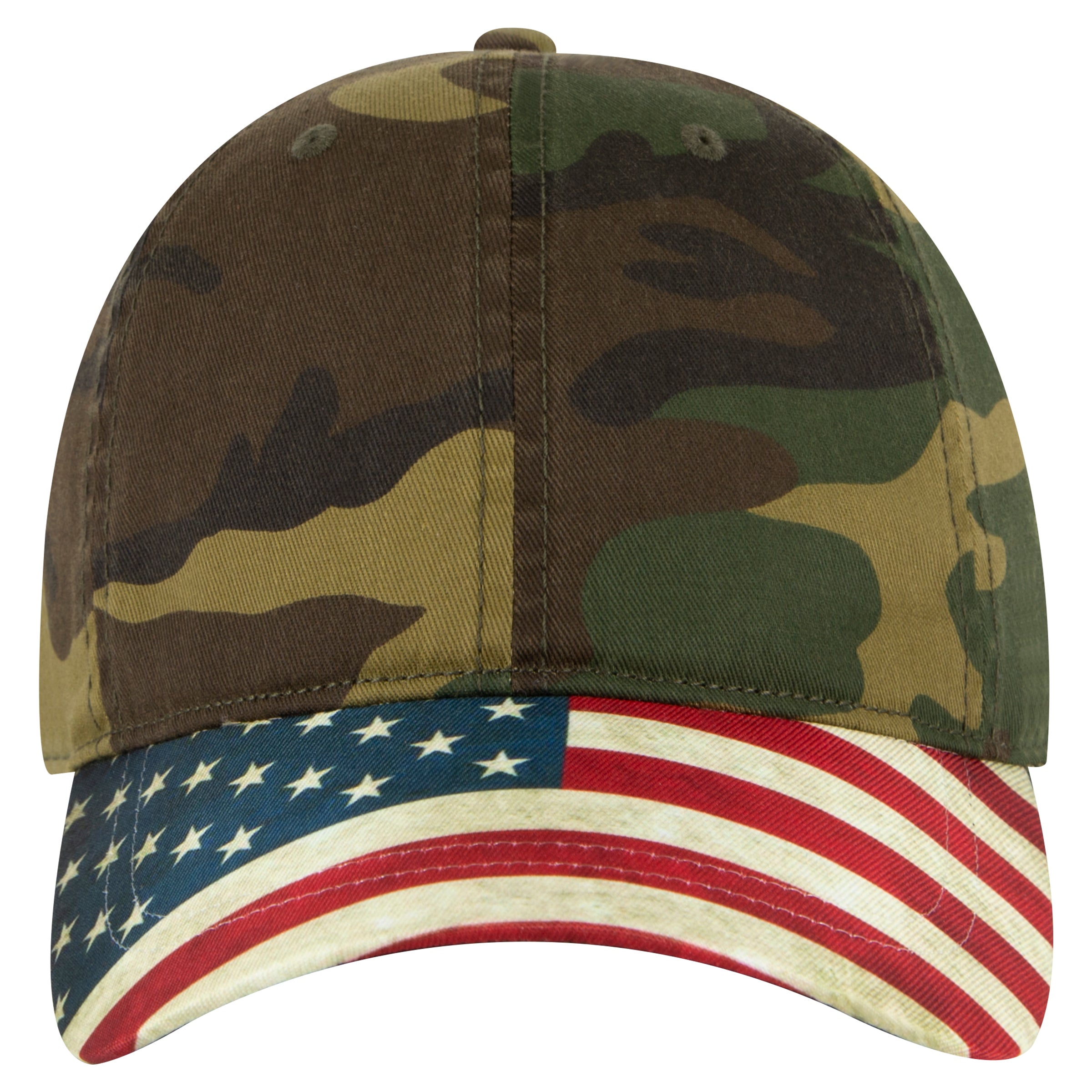 OTTO CAP 6 Panel Low Profile Baseball Cap OTTO 80-1180 Otto Cap 1707 - Dk.Grn/Brn OSFM - Adult