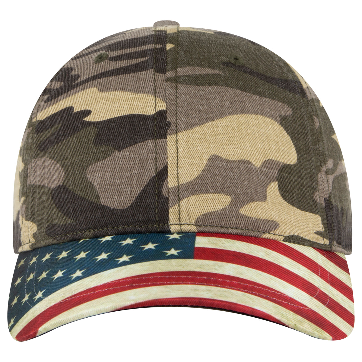 OTTO CAP 6 Panel Low Profile Baseball Cap OTTO 80-1180 Otto Cap CP010 - Camo 010 OSFM - Adult