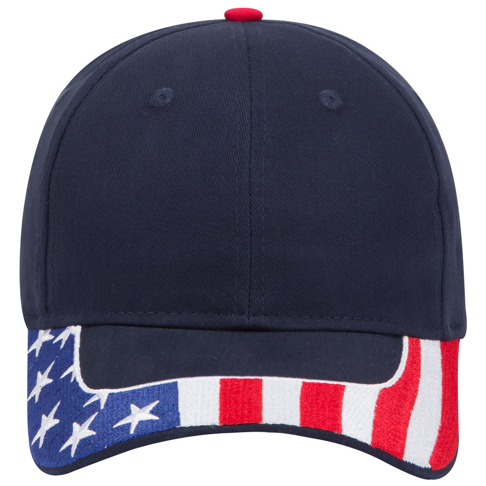 OTTO CAP 6 Panel Low Profile Style Baseball Cap OTTO 80-1327 Otto Cap 004C - Navy OSFM - Adult