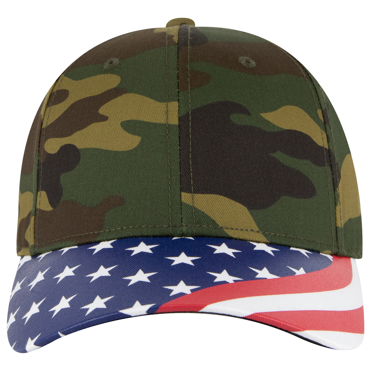 OTTO CAP 6 Panel Low Profile Style Baseball Cap OTTO 80-1327 Otto Cap 1707 - Dk.Grn/Brn OSFM - Adult