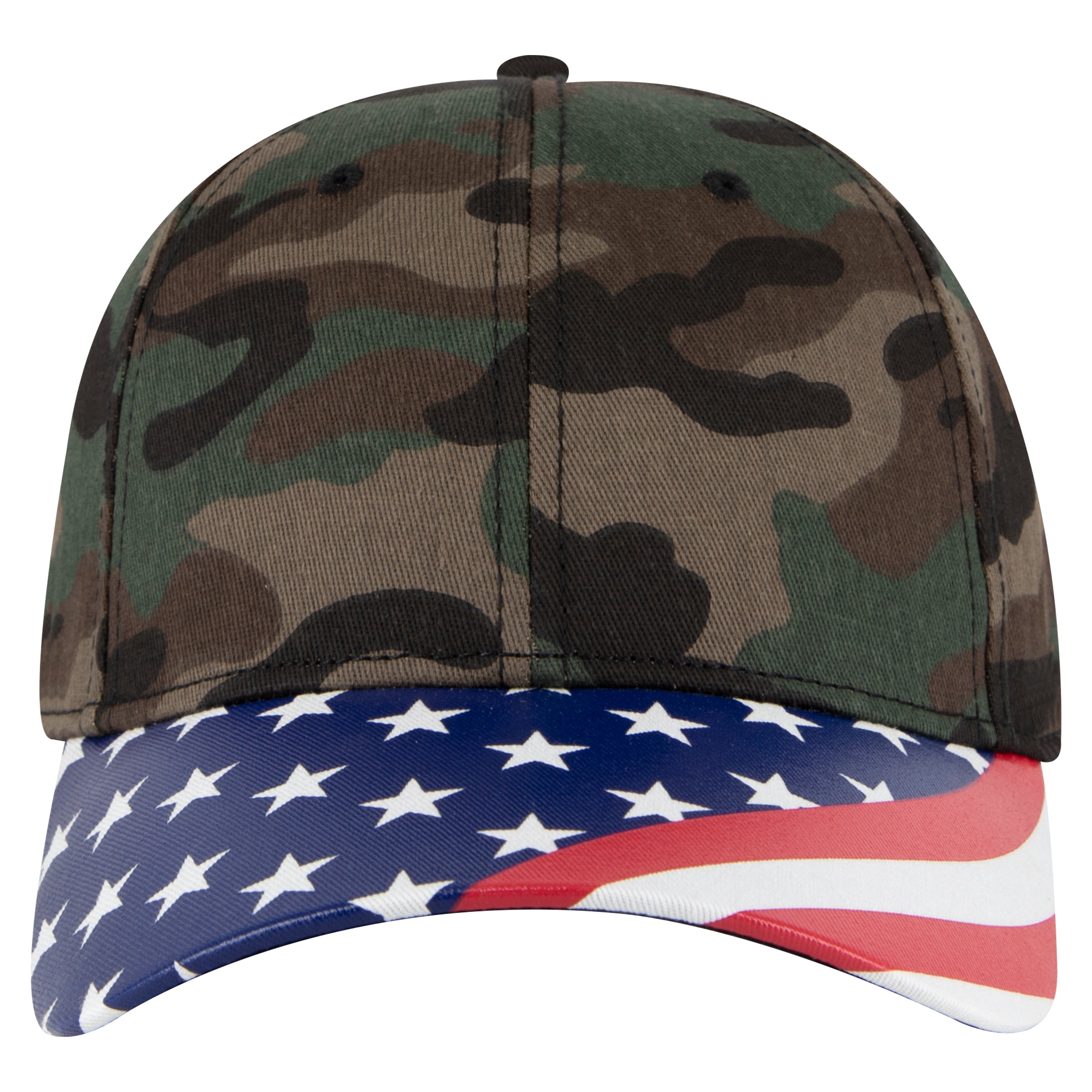 OTTO CAP 6 Panel Low Profile Style Baseball Cap OTTO 80-1327 Otto Cap CP004 - Camo 004 OSFM - Adult