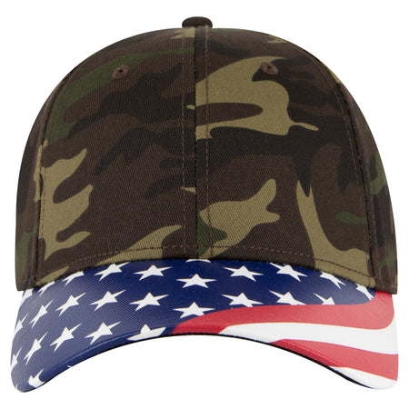 OTTO CAP 6 Panel Low Profile Style Baseball Cap OTTO 80-1327 Otto Cap CP008 - Camo 008 OSFM - Adult