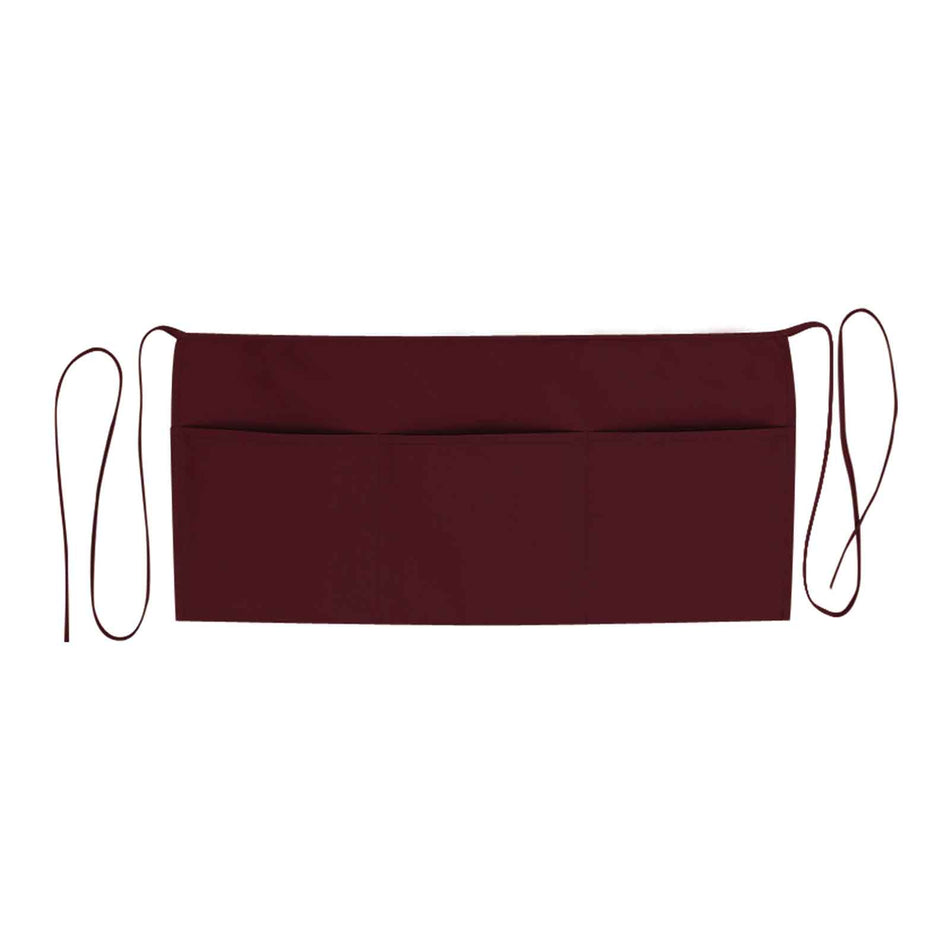 OTTO 3 Pocket Waist Apron OTTO 801-401 Otto Cap 010 - Maroon OSFM - Adult