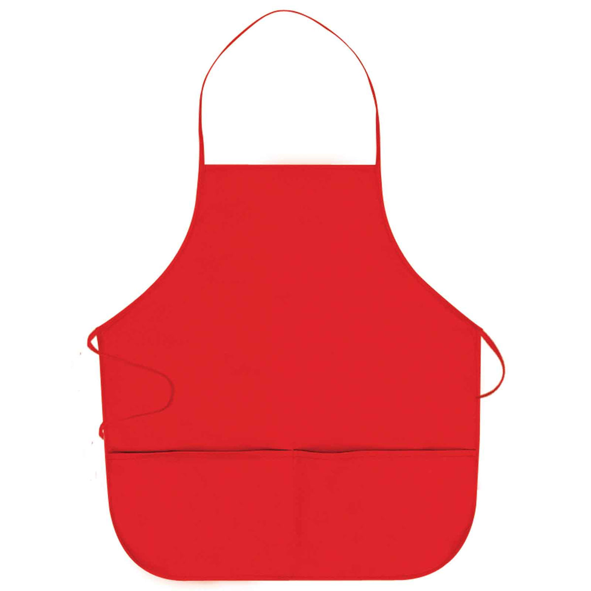 OTTO 2 Pocket Medium Bib Apron OTTO 802-401 Otto Cap 002 - Red OSFM - Adult