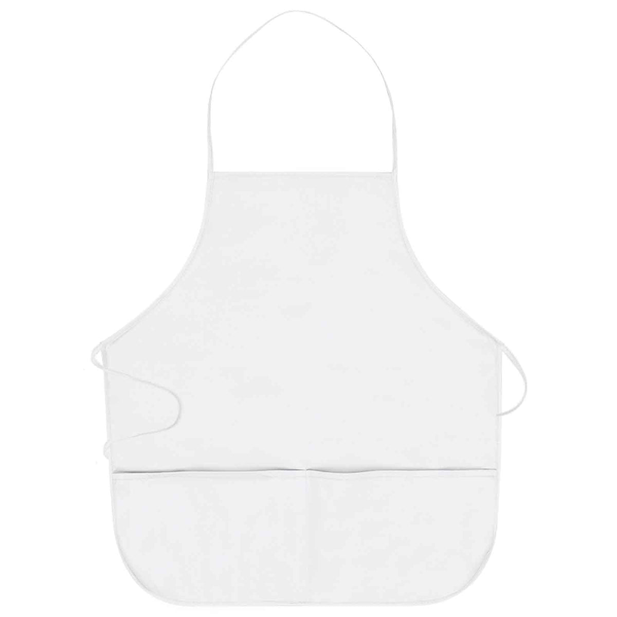 OTTO 2 Pocket Medium Bib Apron OTTO 802-401 Otto Cap 016 - White OSFM - Adult