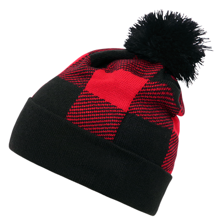 Decky Pom Plaid Beanie | Decky 8028