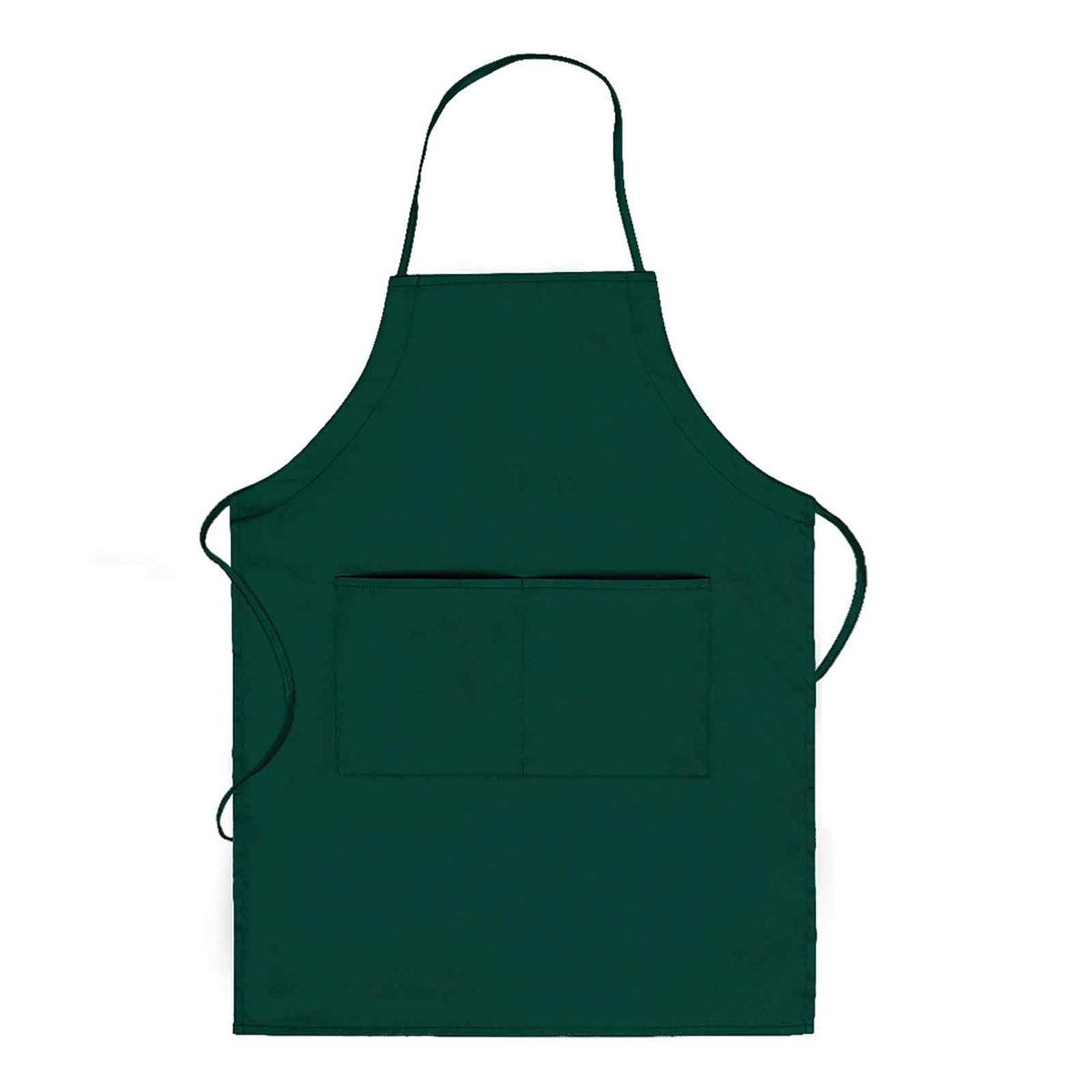 OTTO 2 Pocket Full Length Adjustable Bib Apron OTTO 803-401 Otto Cap 017 - Dk. Green OSFM - Adult