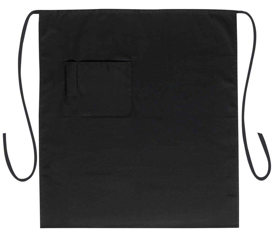 OTTO 1 Pocket Full Length Bistro Apron OTTO 804-401 Otto Cap 003 - Black OSFM - Adult