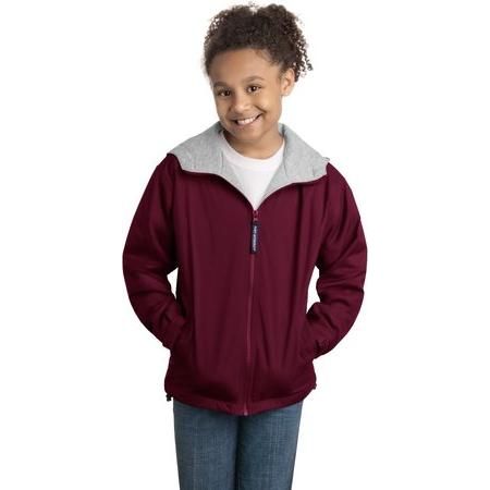 Youth Team Jacket Joe's USA Maroon/Light Oxford Youth Large