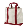 2-Tone Shopping Tote Joe's USA Natural/Red