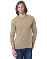 Bayside Unisex USA-Made Long Sleeve Pocket T-Shirt - Sand - Bayside 8100