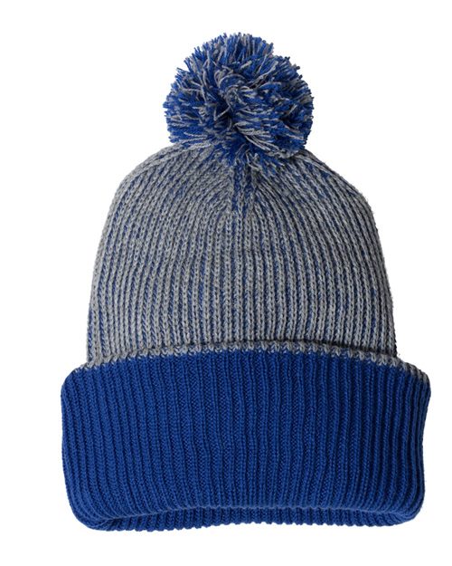 Sportsman 12" Speckled Pom-Pom Cuffed Beanie - Sportsman SP70 Sportsman