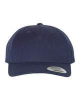 YP Classics Premium Five-Panel Curved Bill Snapback Cap - Yupoong 5789M