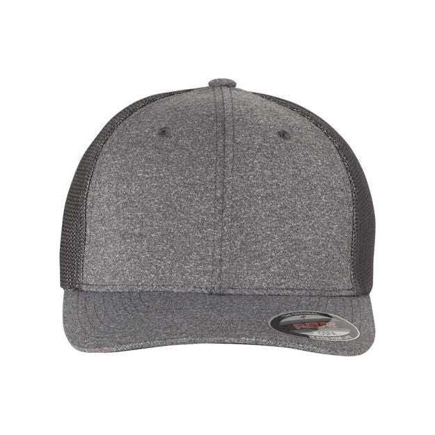 Flexfit Mélange Trucker Cap - Flexfit 6311 Flexfit Dark Heather Grey/ Charcoal One Size