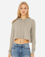Bella + Canvas 8512 Women’s Triblend Crop Long Sleeve Hoodie