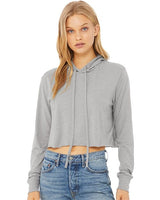 BELLA + CANVAS Women’s Triblend Crop Long Sleeve Hoodie - BELLA + CANVAS 8512