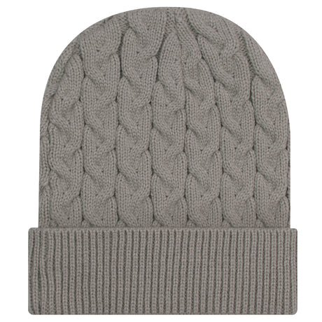 OTTO CAP® 12" Cable Knit Beanie w/ Rib Knit Cuff OTTO 82-1