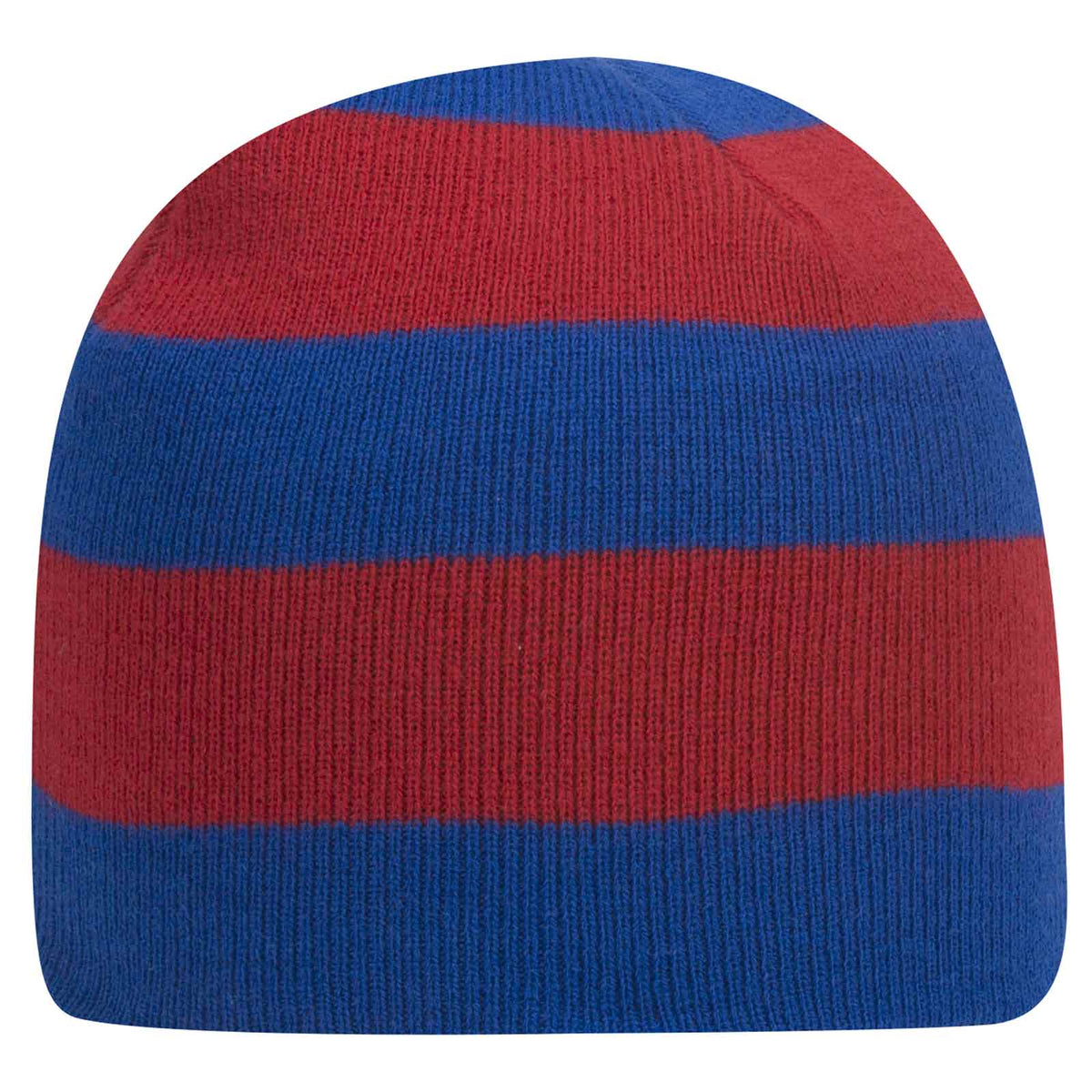 OTTO CAP 8 1/2" Beanie w/ Stripes..-82-1053 Otto Cap 0102 - Royal/Red OSFM - Adult