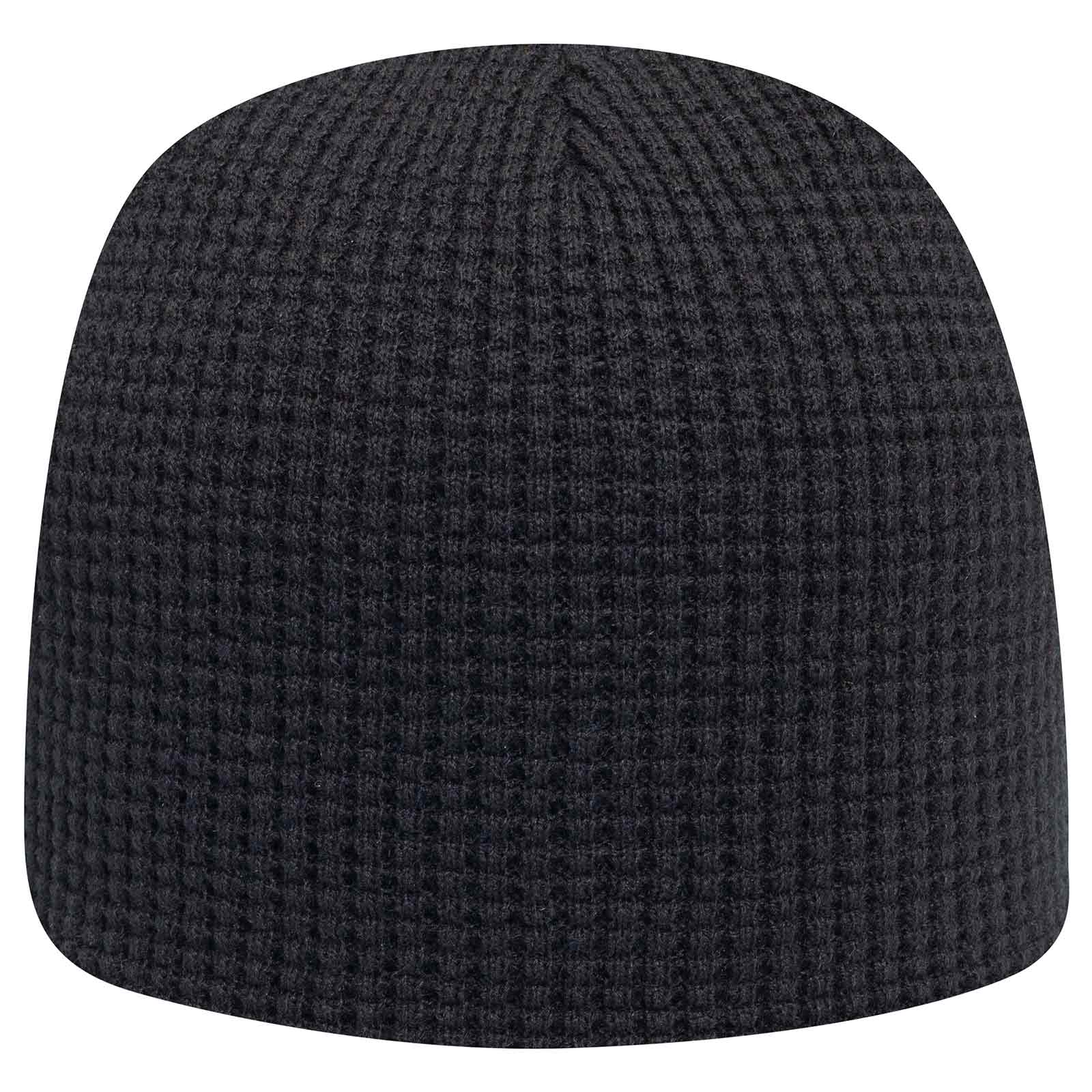 OTTO CAP 8" Waffle Rib Knit Beanie..-82-1068 Otto Cap 003 - Black OSFM - Adult