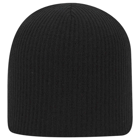 OTTO CAP 9 1/2" Premium Rib Knit Beanie..-82-1173 Otto Cap 003 - Black OSFM - Adult