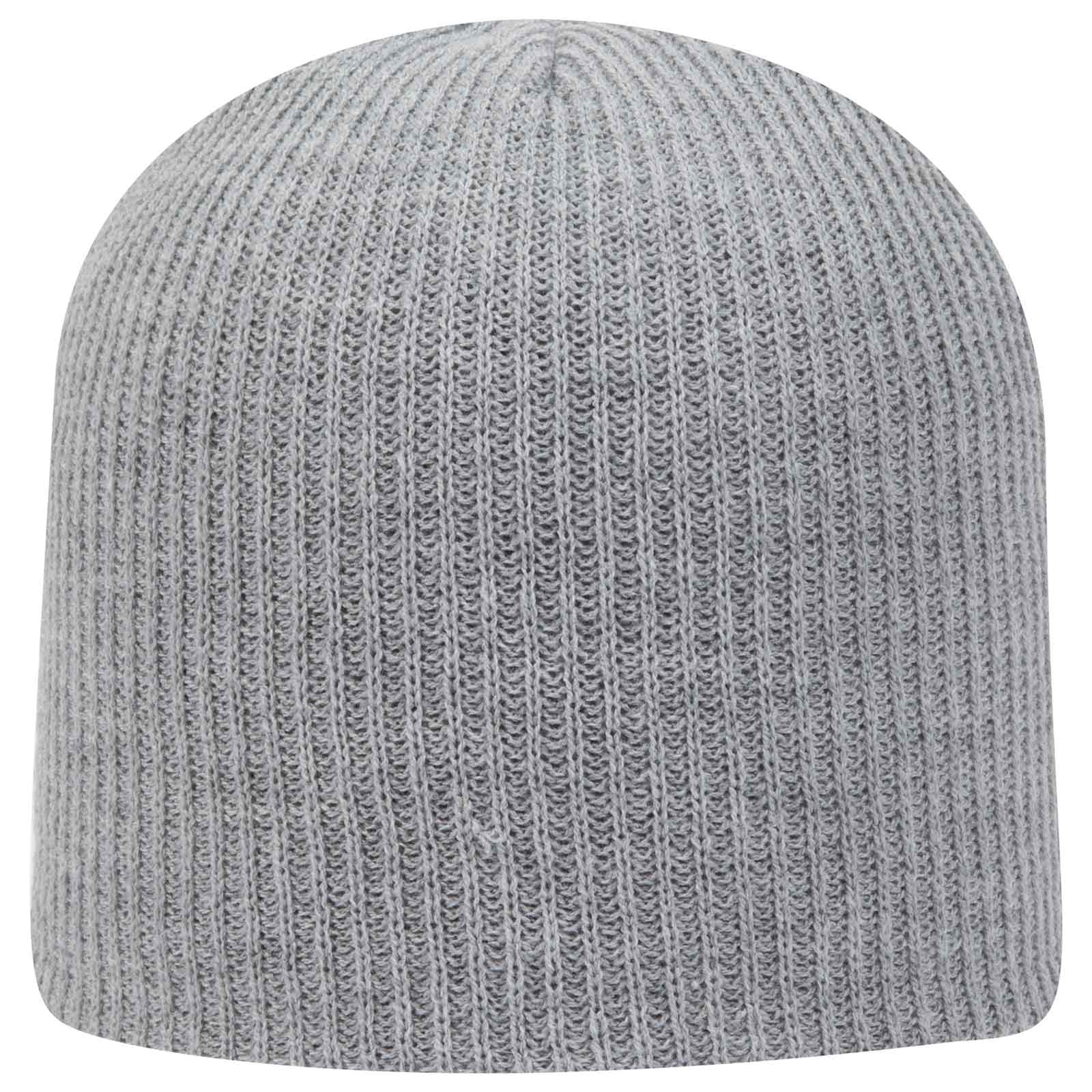 OTTO CAP 9 1/2" Premium Rib Knit Beanie..-82-1173 Otto Cap 074 - Heath. Gray OSFM - Adult