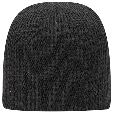 OTTO CAP 9 1/2" Premium Rib Knit Beanie..-82-1173 Otto Cap 080 - Heath. Black OSFM - Adult