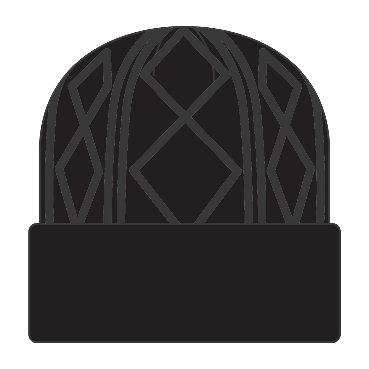 OTTO CAP 12" Cable Knit Beanie w/ Rib Knit Cuff OTTO 82-1215