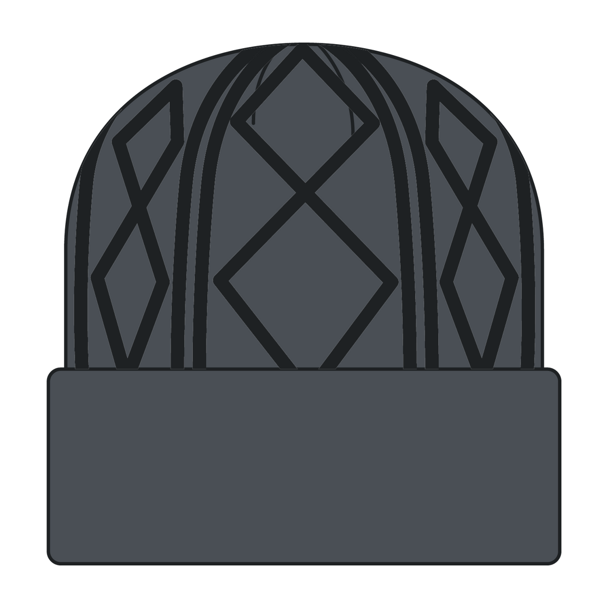 OTTO CAP 12" Cable Knit Beanie w/ Rib Knit Cuff OTTO 82-1215